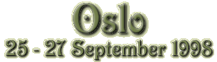 Oslo 25 - 27 September 1998